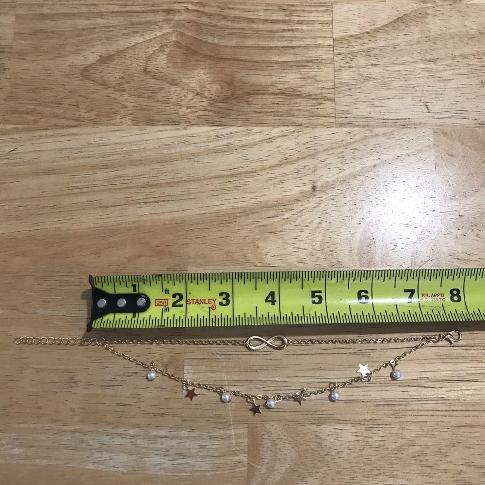 Infinity/star/pearl double-layered anklet - Picture 5 of 7